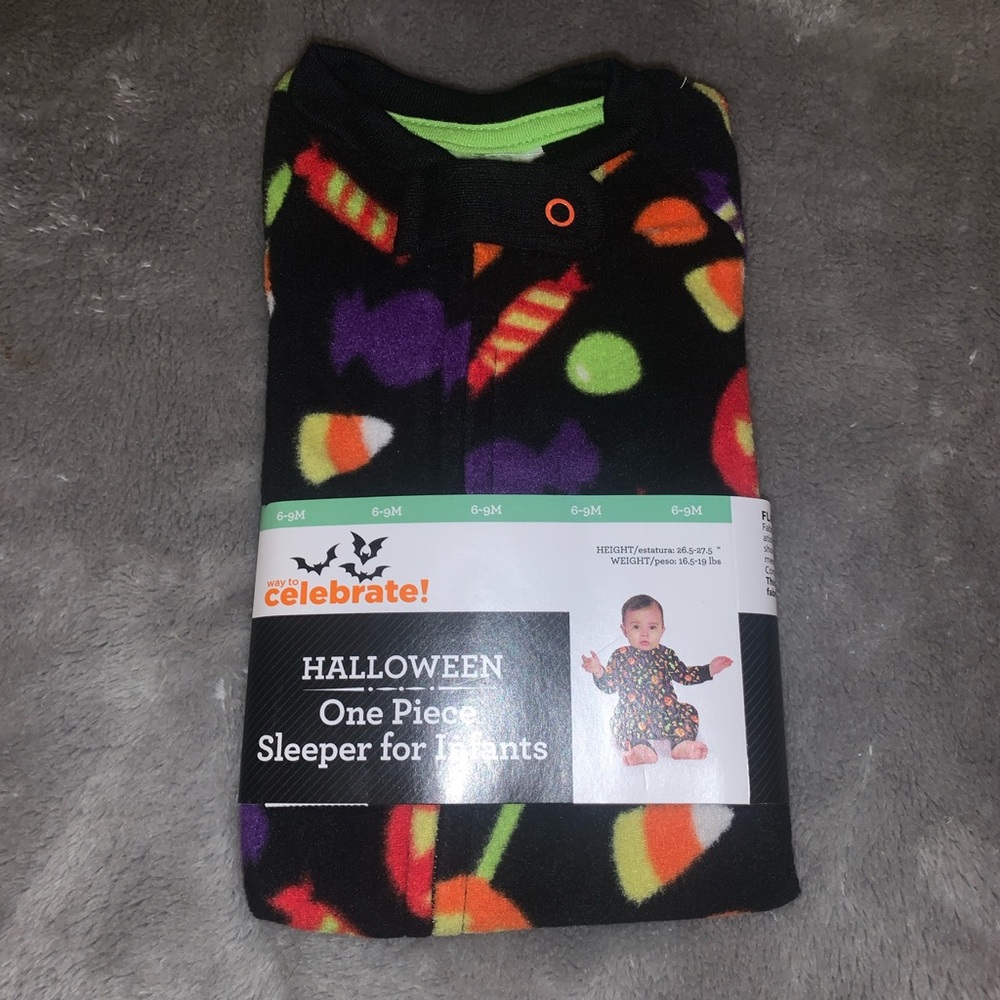 Infant Size 6-9 Months Family Matching Halloween Pajamas Sleeper New